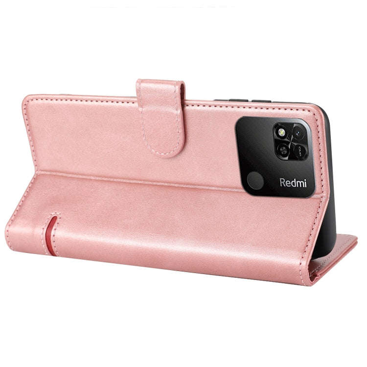 For Xiaomi Redmi 10A Classic Wallet Flip Leather Phone Case(Pink)