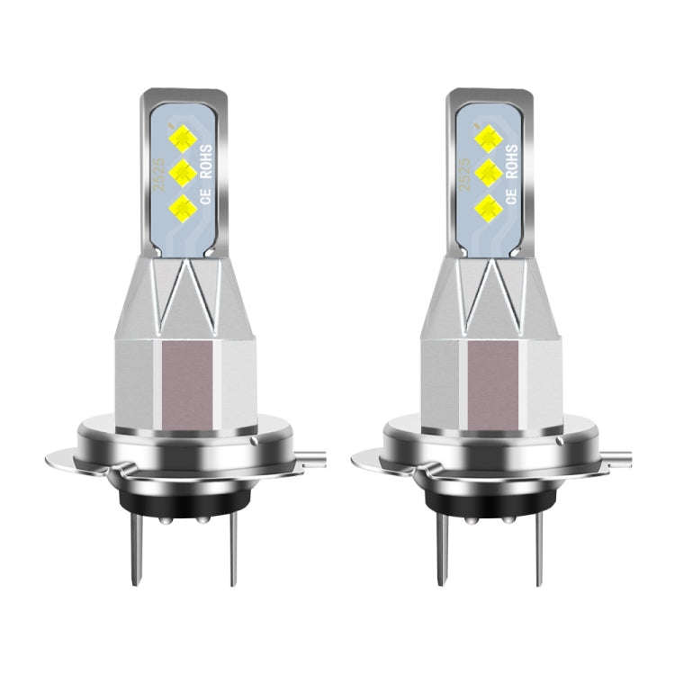 1 Pair H7 DC 12V-24V 12W 1800LM Car LED Fog Light(Yellow Light)