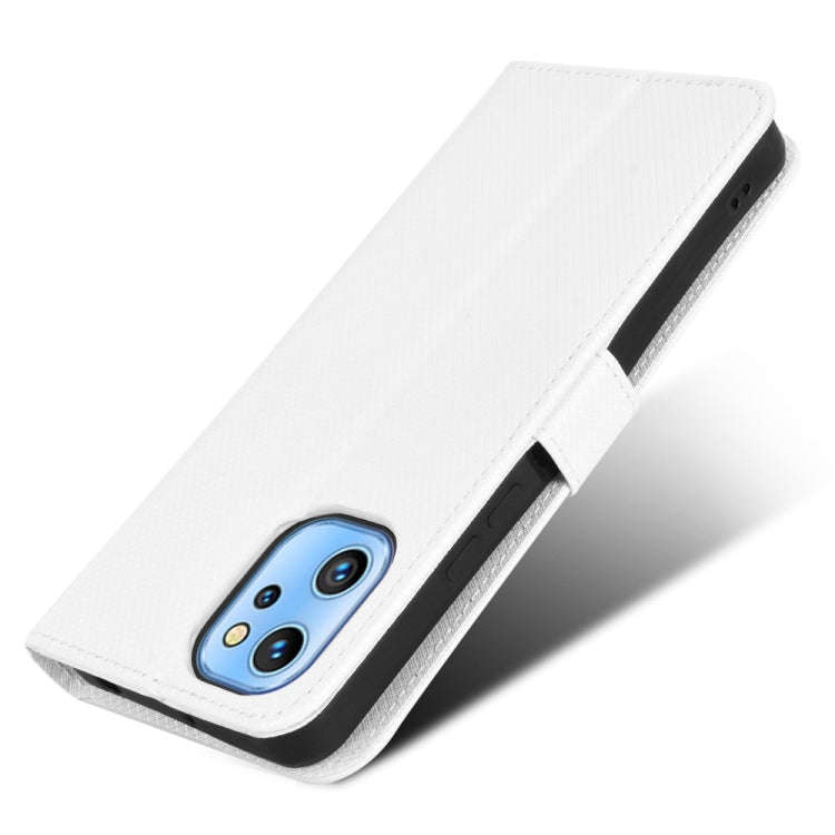 For UMIDIGI A13 / A13 Pro / A13S Diamond Texture Leather Phone Case(White)