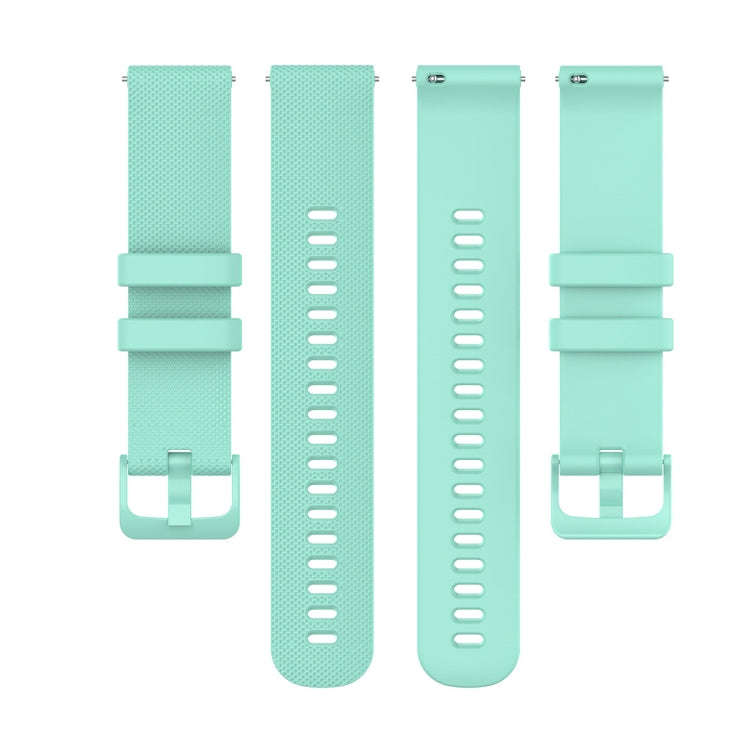 For ID205 / Willful SW021 19mm Silicone Plaid Watch Band(Cyan)