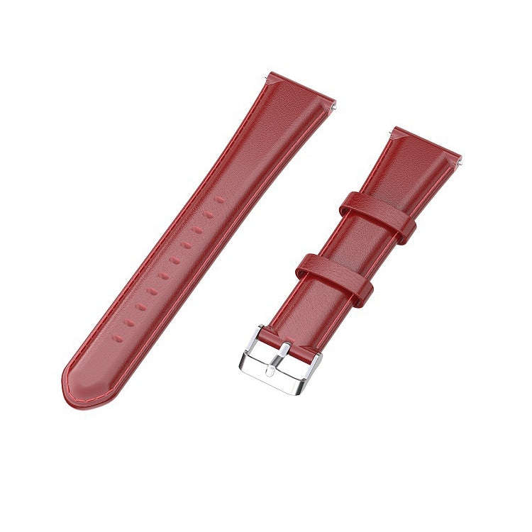 For ID205 / Willful SW021 19mm Oil Wax Leather Watch Band(Red)