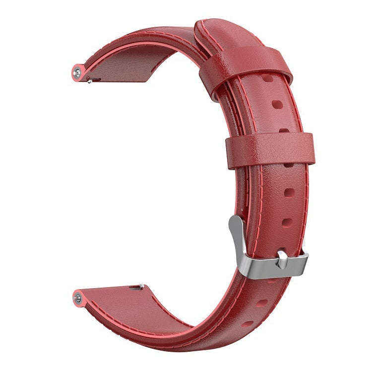 For ID205 / Willful SW021 19mm Oil Wax Leather Watch Band(Red)