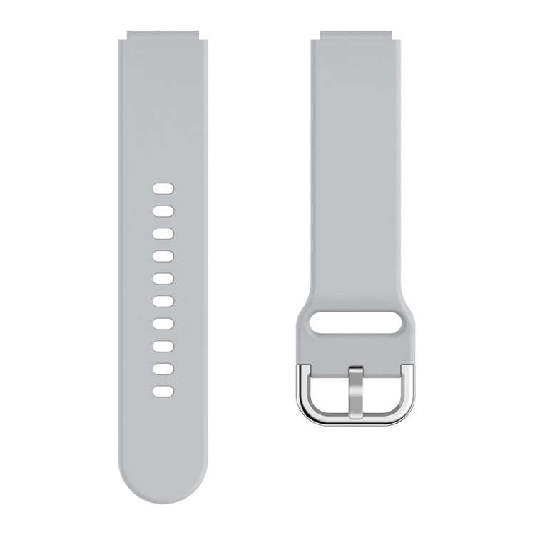 For ID205 / Willful SW021 19mm Electroplating Buckle Silicone Watch Band(Grey)