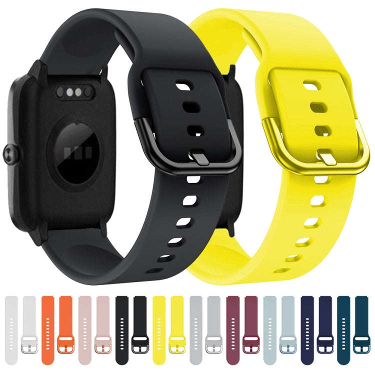 For ID205 / Willful SW021 19mm Electroplating Buckle Silicone Watch Band(Grey)