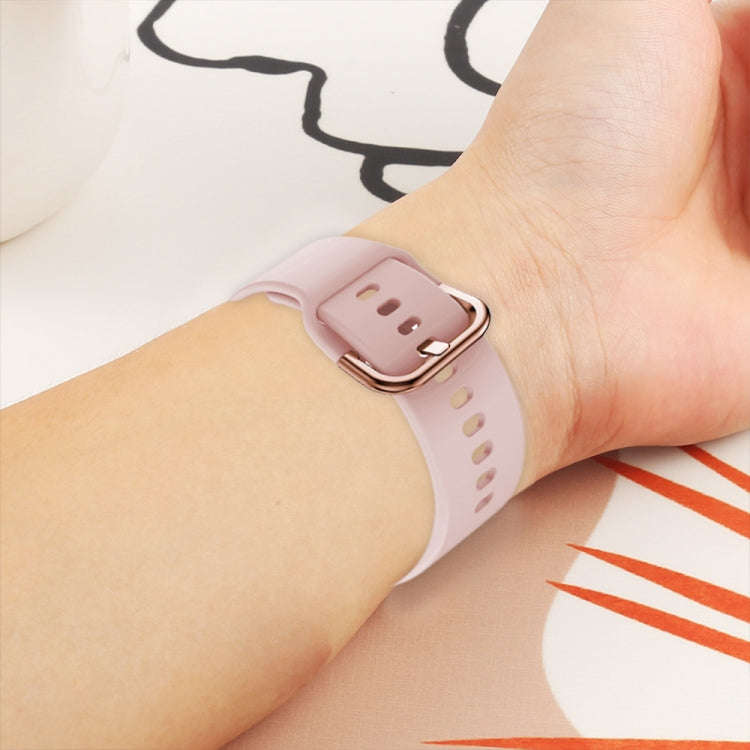 For ID205 / Willful SW021 19mm Electroplating Buckle Silicone Watch Band(Grey)