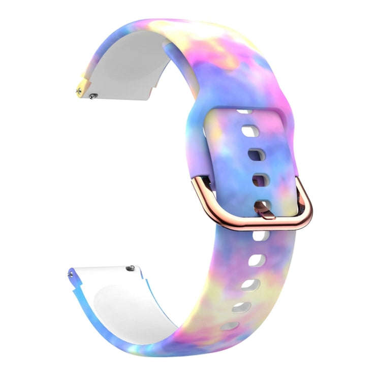 For ID205 / Willful SW021 19mm Silicone Printing Watch Band(Candy)