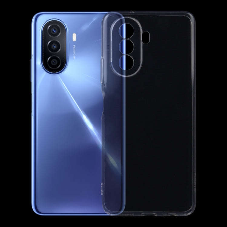 For Huawei nova Y70 0.75mm Ultra-thin Transparent TPU Phone Case