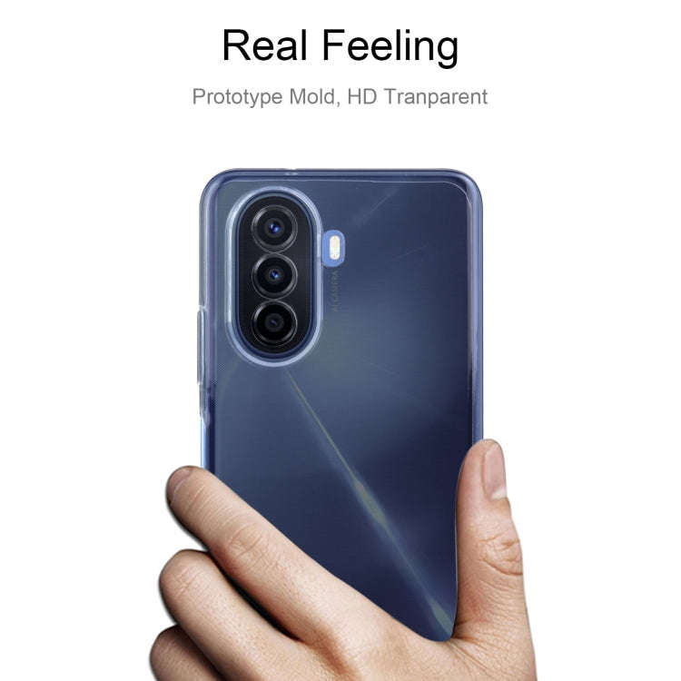 For Huawei nova Y70 0.75mm Ultra-thin Transparent TPU Phone Case