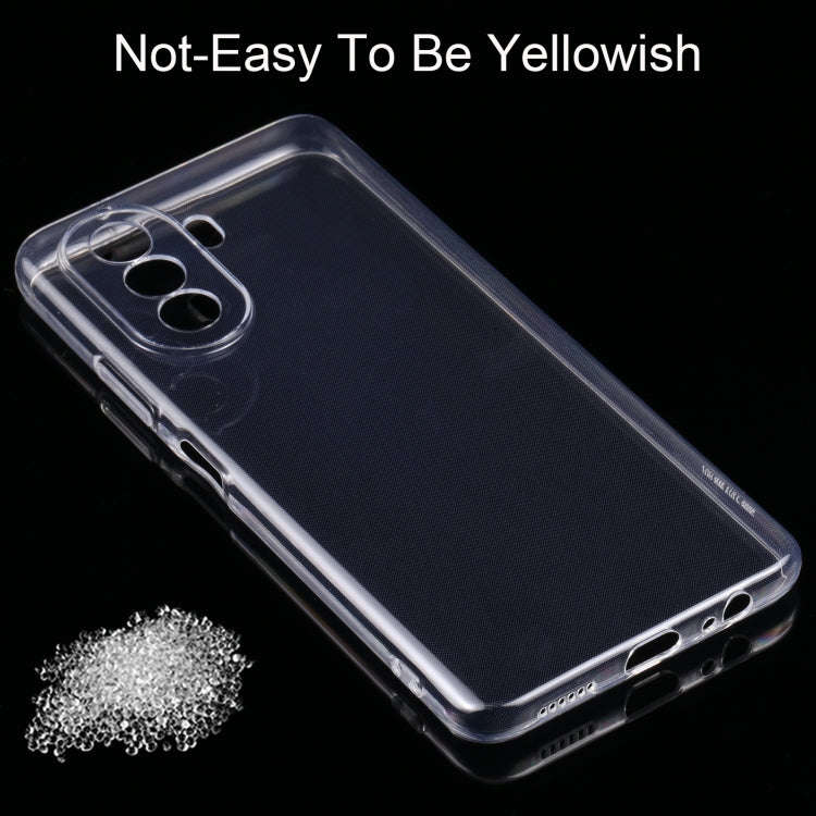 For Huawei nova Y70 0.75mm Ultra-thin Transparent TPU Phone Case
