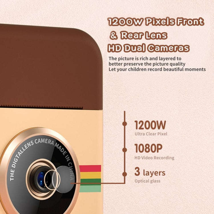 With 32GB Memory Card CP08 2.4 inch IPS HD Screen Children Instant Camera