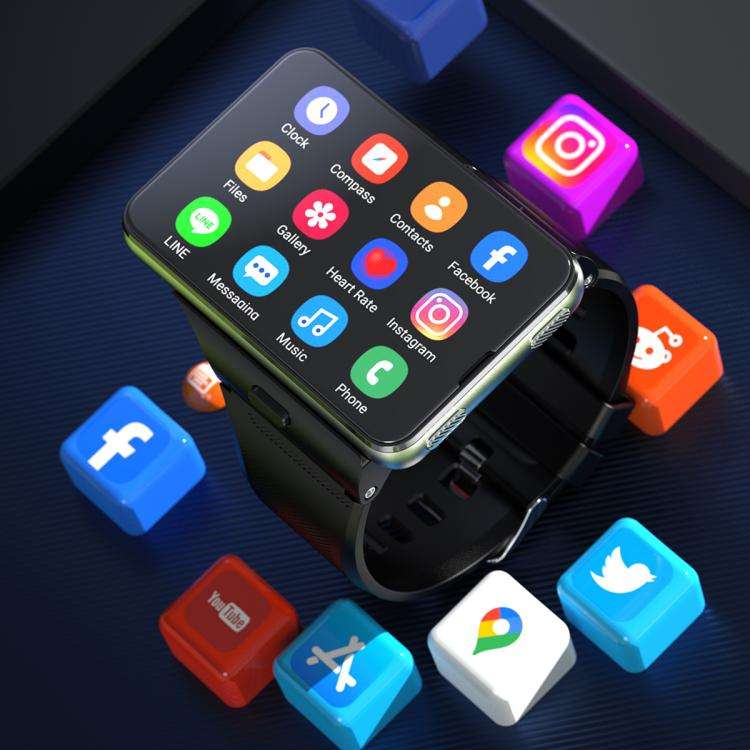 S999 2.88 inch TFT Screen 4G Smart Watch, Android 11 4GB+64GB(Silver)