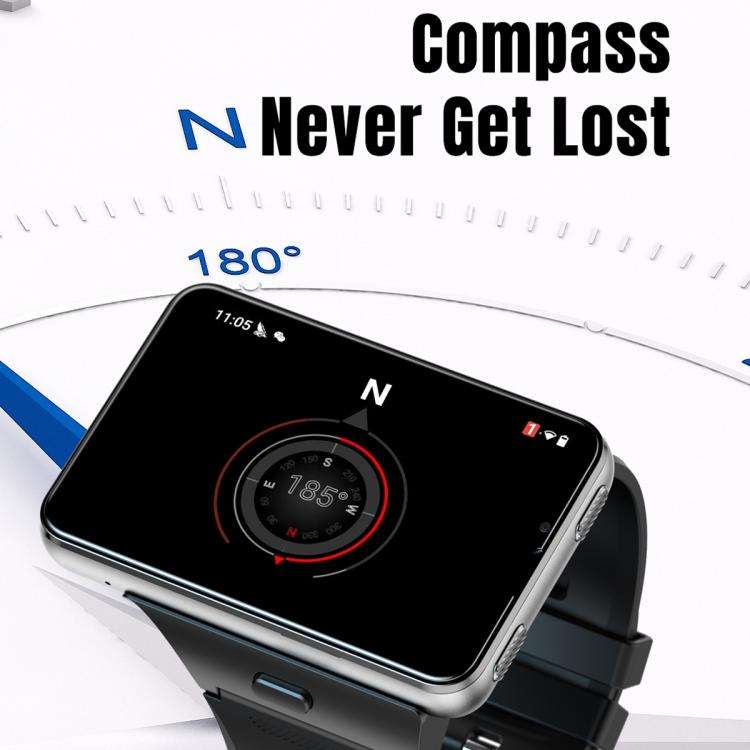 S999 2.88 inch TFT Screen 4G Smart Watch, Android 11 4GB+64GB(Silver)
