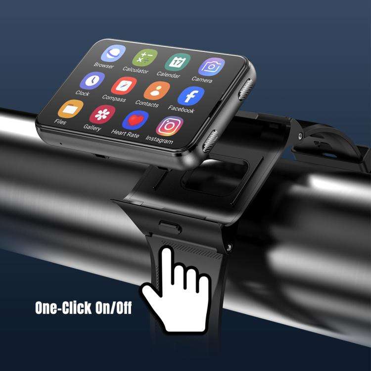 S999 2.88 inch TFT Screen 4G Smart Watch, Android 11 4GB+64GB(Silver)
