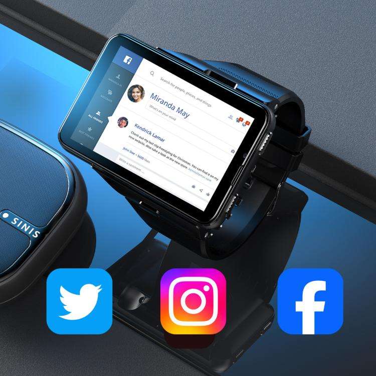 S999 2.88 inch TFT Screen 4G Smart Watch, Android 11 4GB+64GB(Silver)