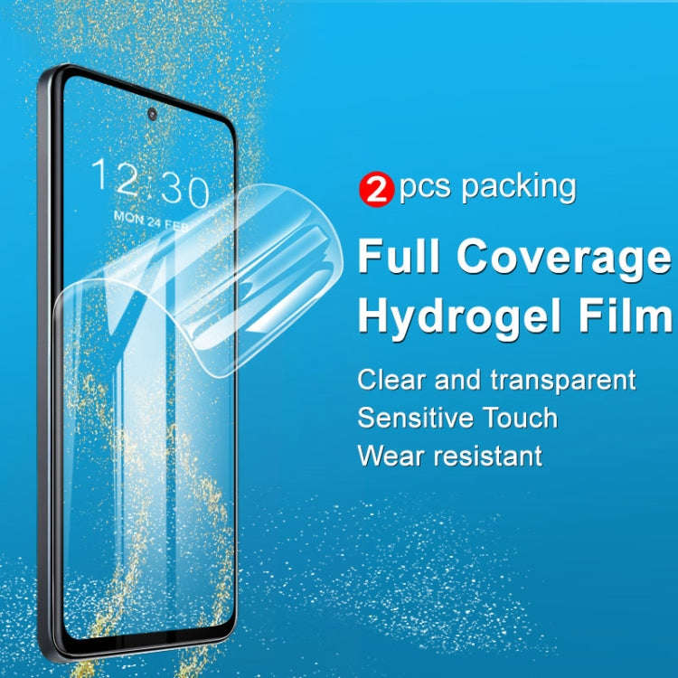 2 PCS imak Curved Full Screen Hydrogel Film Front Protector For Xiaomi Redmi Note 11T Pro 5G/Redm...