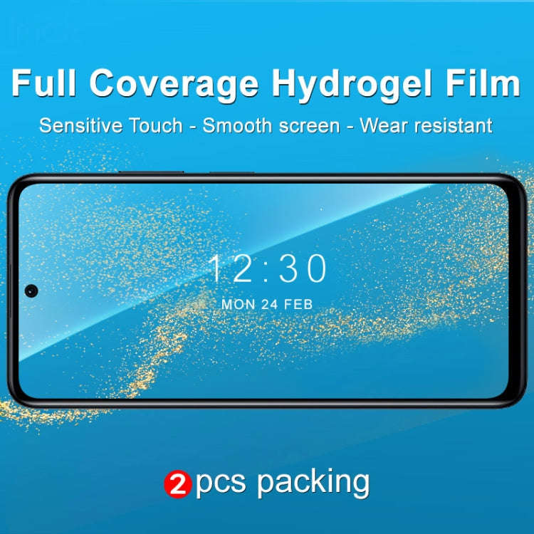 2 PCS imak Curved Full Screen Hydrogel Film Front Protector For Xiaomi Redmi Note 11T Pro 5G/Redm...