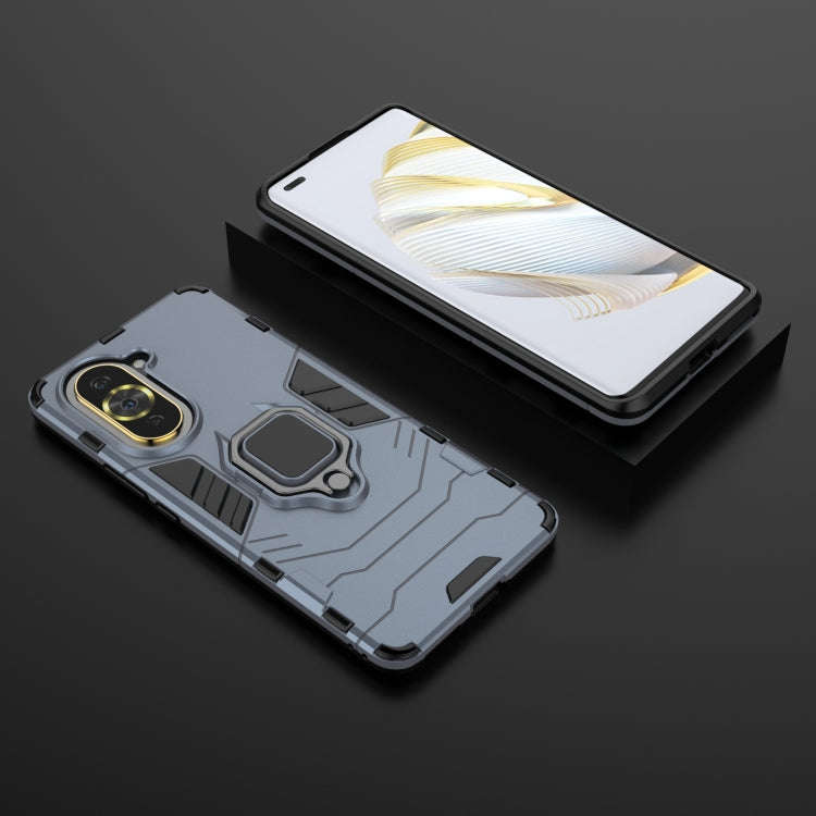 For Huawei Nova 10 Pro 4G Shockproof PC + TPU Protective Phone Case with Magnetic Ring Holder(Nav...