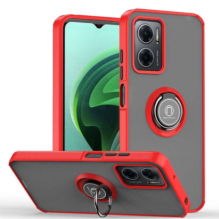 For Xiaomi Redmi Note 11E Q Shadow 1 Series TPU and PC Phone Case(Red)