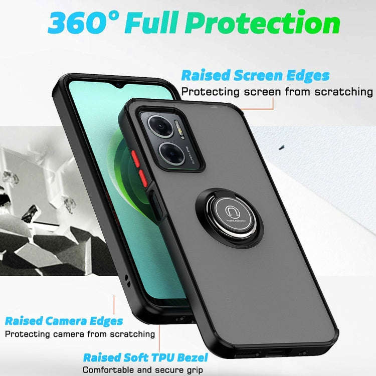 For Xiaomi Redmi Note 11E Q Shadow 1 Series TPU and PC Phone Case(Red)