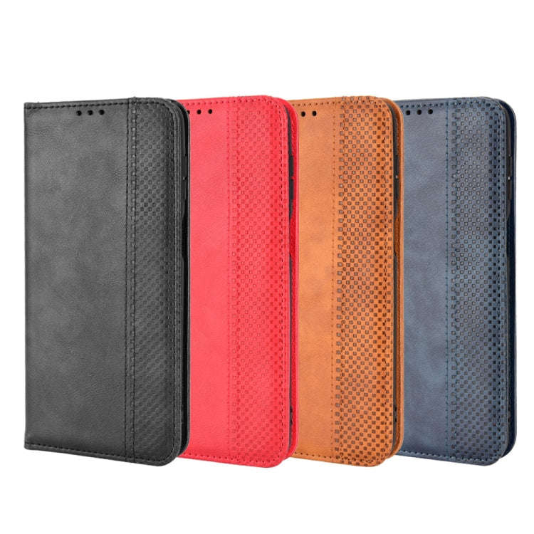 For Oukitel WP12 / WP12 Pro Magnetic Buckle Retro Texture Leather Phone Case(Black)