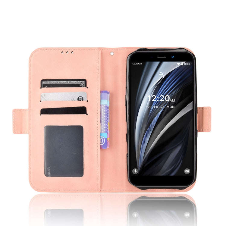 For Oukitel WP12 / WP12 Pro Skin Feel Calf Texture Card Slots Leather Phone Case(Pink)