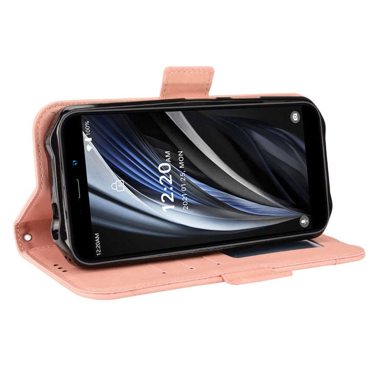 For Oukitel WP12 / WP12 Pro Skin Feel Calf Texture Card Slots Leather Phone Case(Pink)