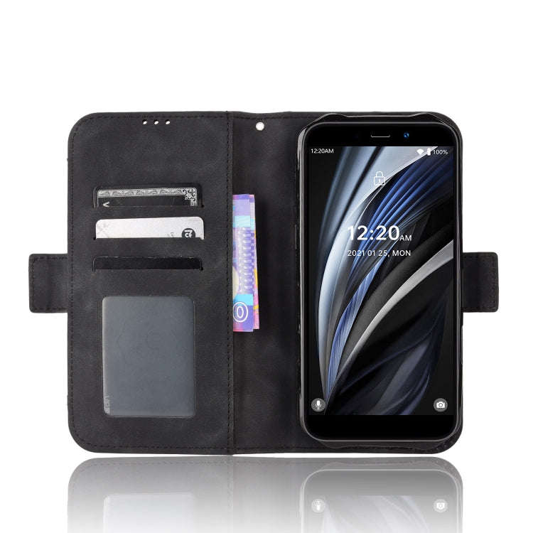 For Oukitel WP12 / WP12 Pro Skin Feel Calf Texture Card Slots Leather Phone Case(Black)