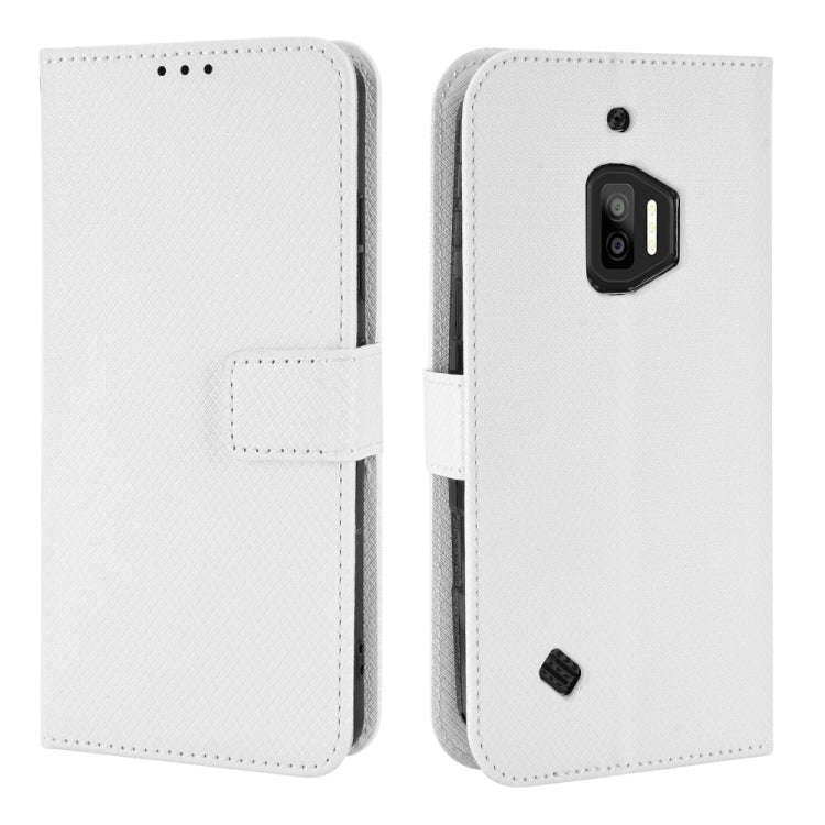For Oukitel WP12 / WP12 Pro Diamond Texture Leather Phone Case(White)
