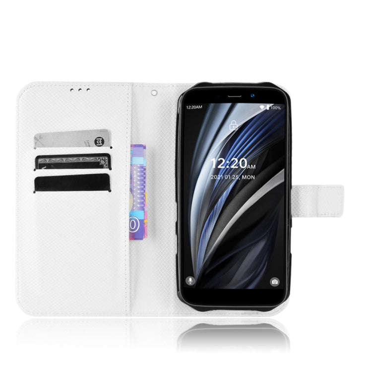 For Oukitel WP12 / WP12 Pro Diamond Texture Leather Phone Case(White)