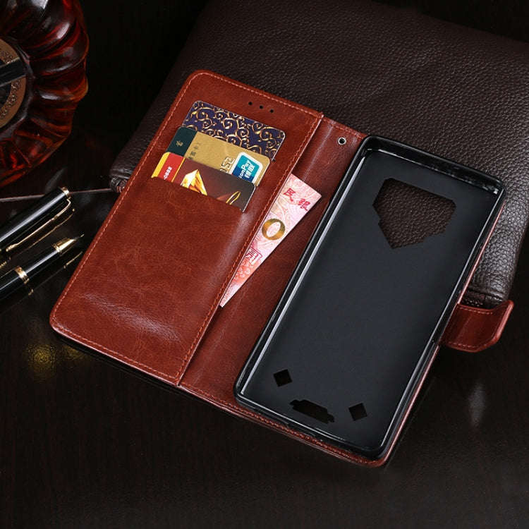 For Blackview BV9800 Pro idewei Crazy Horse Texture Horizontal Flip Leather Case with Holder & Ca...
