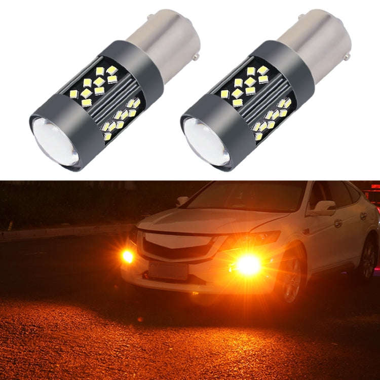 1 Pair 1156 12V 7W Continuous Car LED Fog Light(Orange Light)