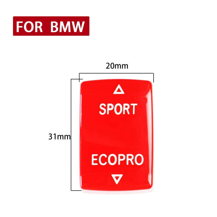 Car Gear Mode Switch Button for BMW 1-Series F20 2012-2018,Left and Right Drive(Red)