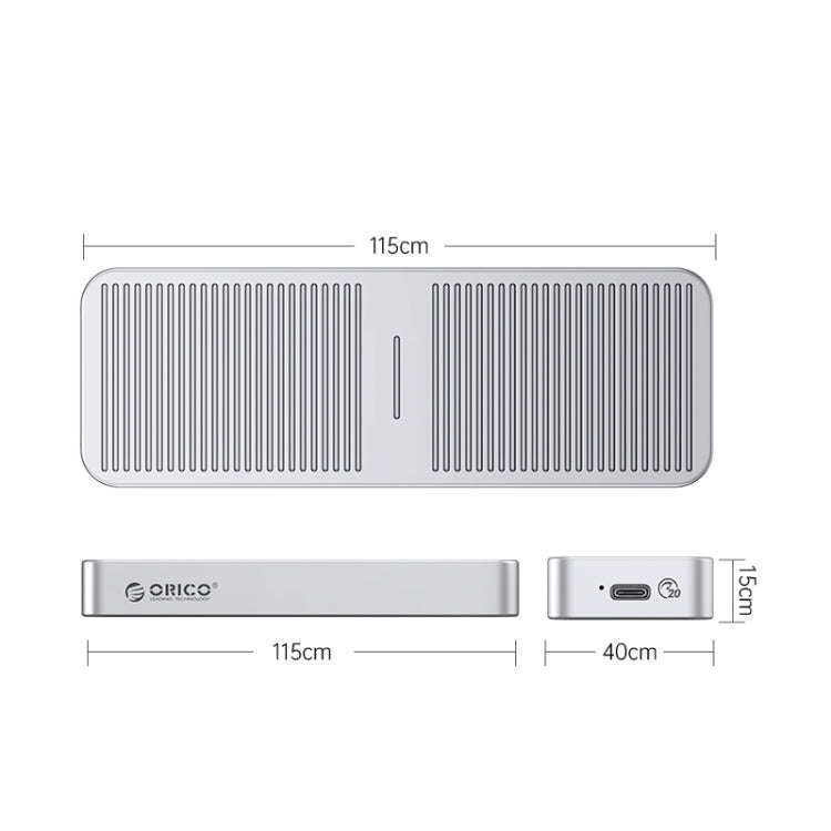 ORICO M223C3-G4-SV USB3.2 20Gbps M.2 NVMe SSD Enclosure(Silver)