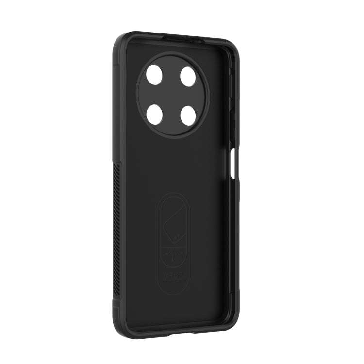 For Huawei Nova Y90/Enjoy 50 Pro Magic Shield TPU + Flannel Phone Case(Black)