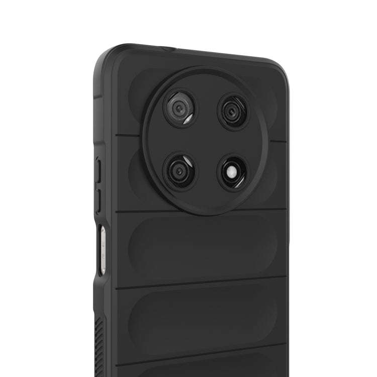 For Huawei Nova Y90/Enjoy 50 Pro Magic Shield TPU + Flannel Phone Case(Black)