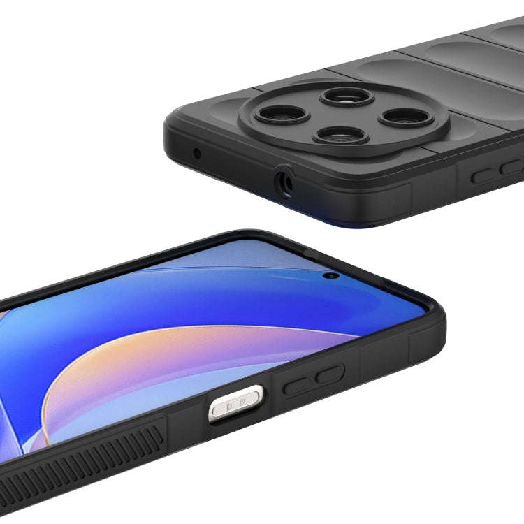 For Huawei Nova Y90/Enjoy 50 Pro Magic Shield TPU + Flannel Phone Case(Black)