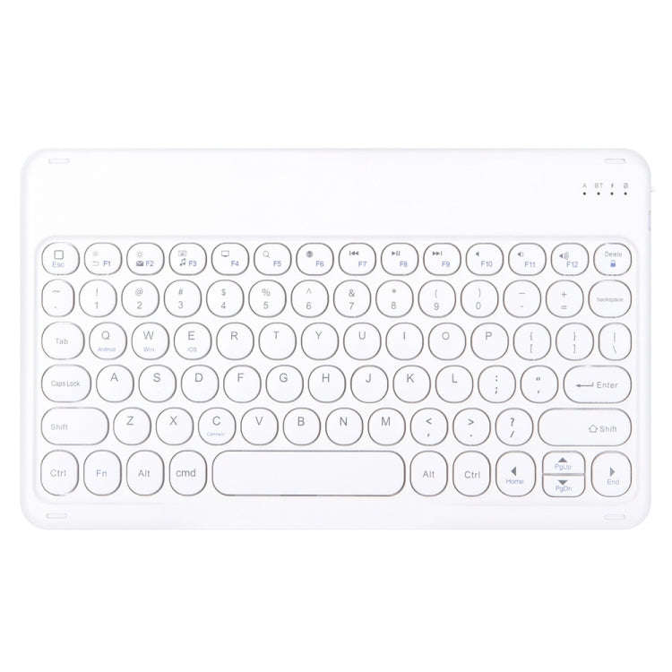 Round Cap Bluetooth Keyboard Leather Case with Pen Slot, without Touchpad For Samsung Galaxy Tab ...