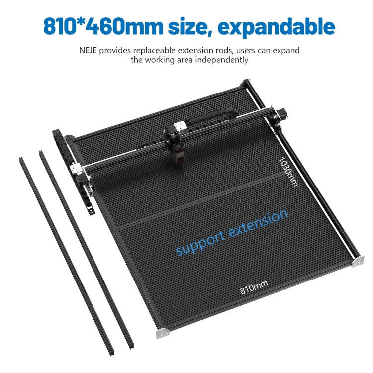 NEJE MASTER 3 MAX Laser Engraver with A40640 Dual Laser Beam Module(US Plug)