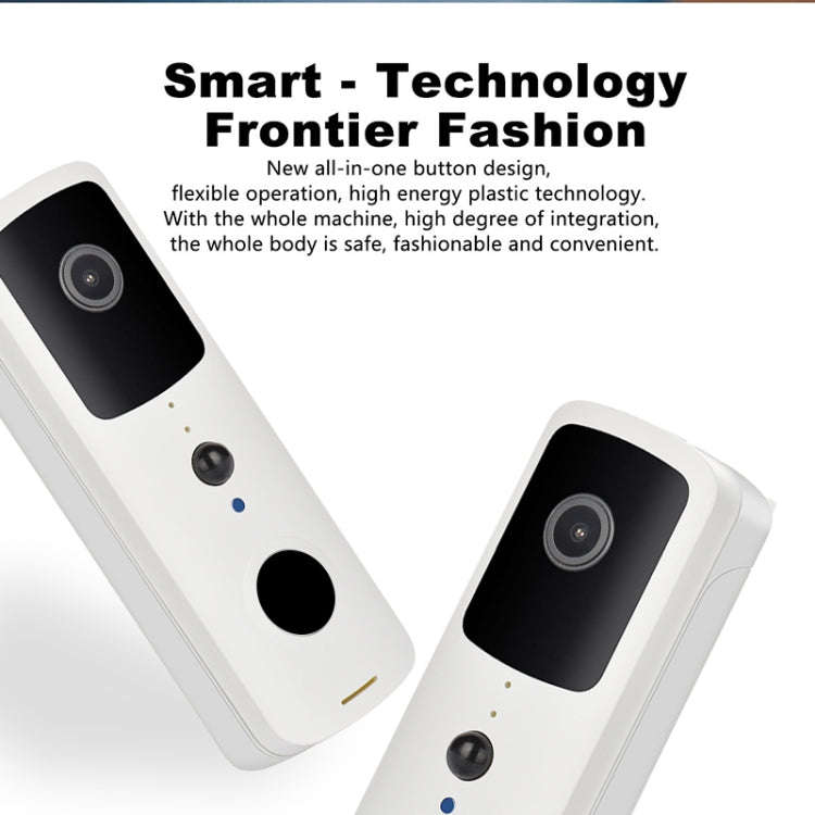 T30 Tuya Smart WIFI Video Doorbell Support Two-way Intercom & Night Vision(White)