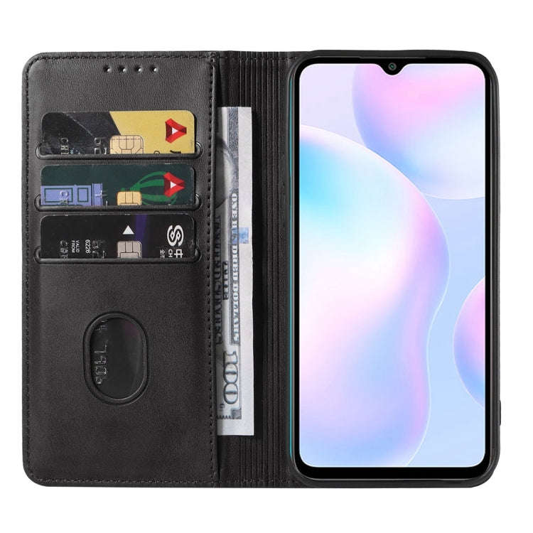 For Xiaomi Redmi 9i Magnetic Closure Leather Phone Case(Black)