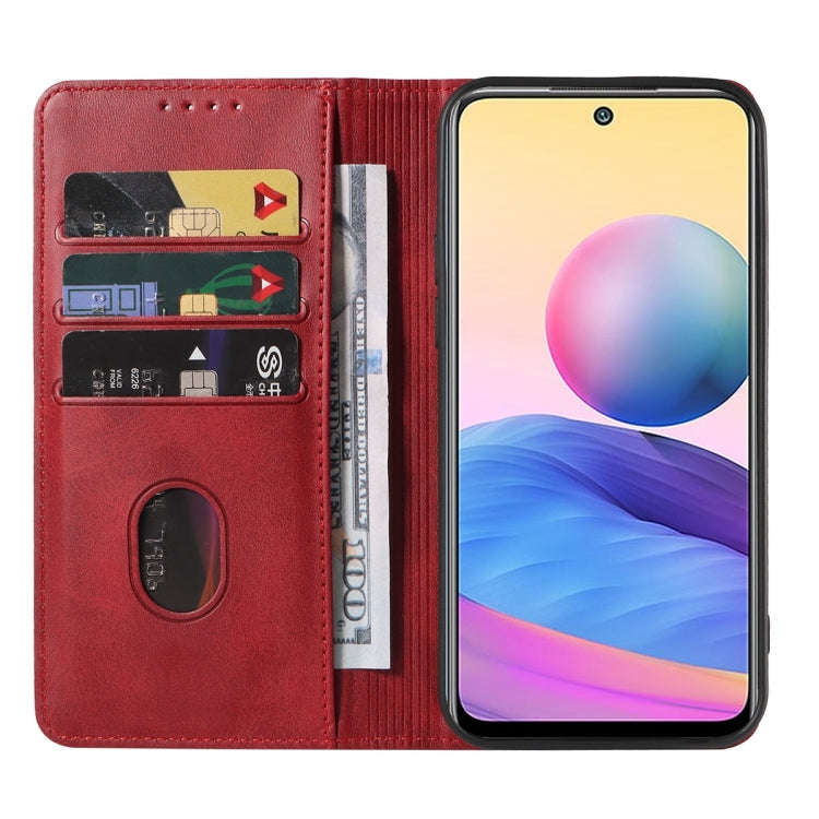 For Xiaomi Redmi 10 5G Magnetic Closure Leather Phone Case(Black)