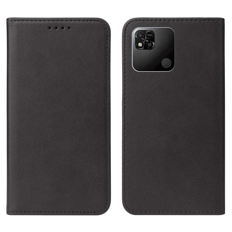 For Xiaomi Redmi 10A Magnetic Closure Leather Phone Case(Black)