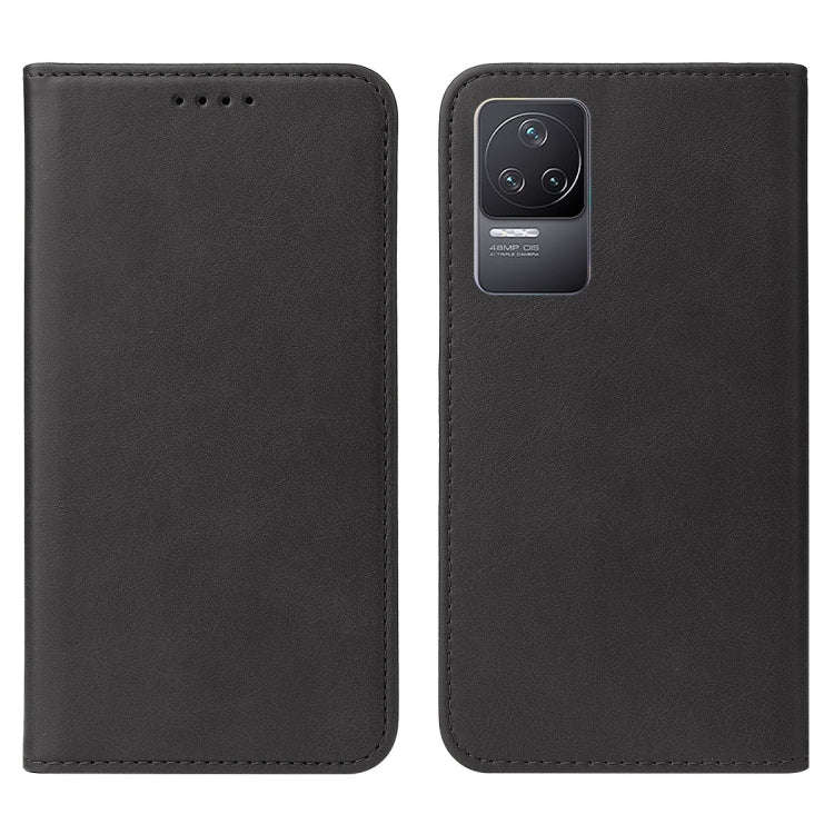 For Xiaomi Redmi K50 Magnetic Closure Leather Phone Case(Black)