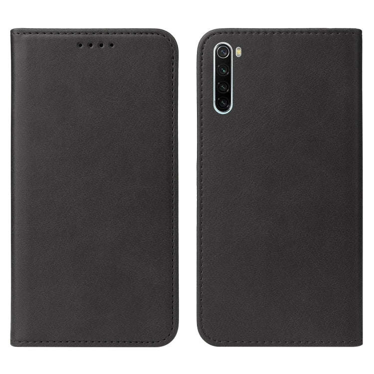 For Xiaomi Redmi Note 8 2021 Magnetic Closure Leather Phone Case(Black)