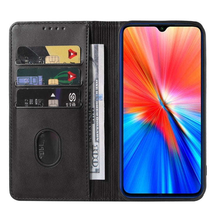 For Xiaomi Redmi Note 8 2021 Magnetic Closure Leather Phone Case(Black)