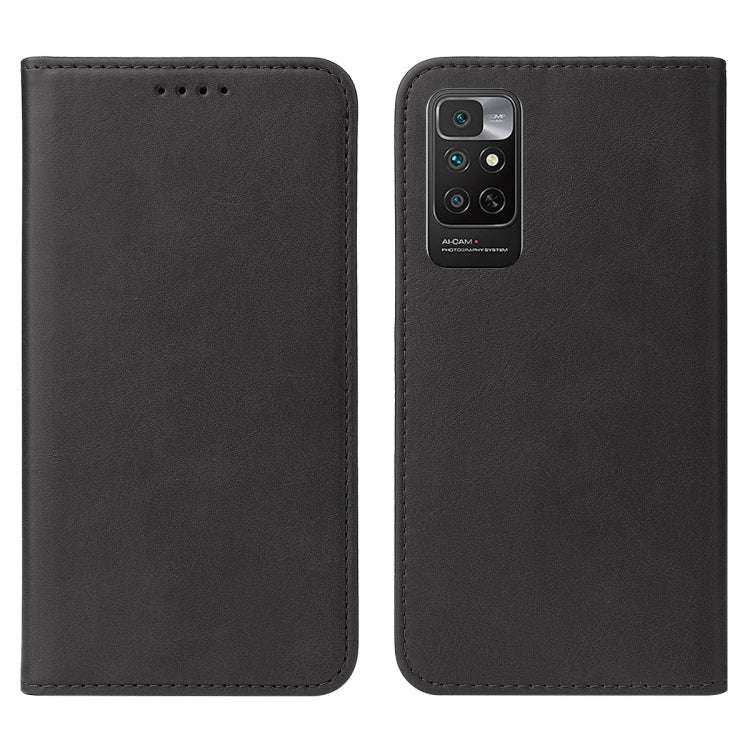 For Xiaomi Redmi Note 11 4G Magnetic Closure Leather Phone Case(Black)