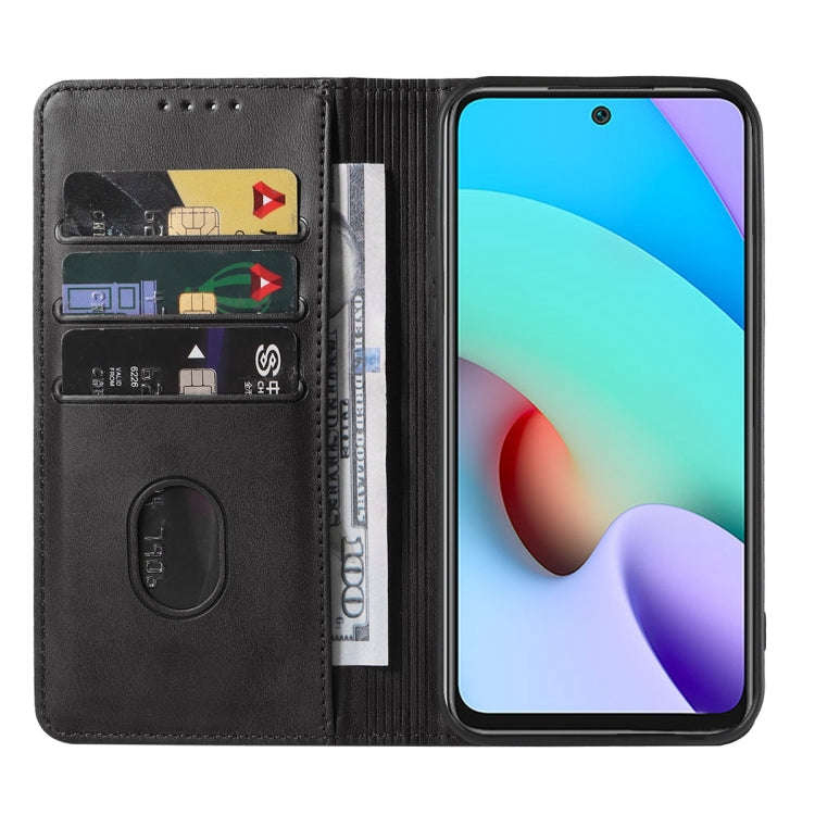 For Xiaomi Redmi Note 11 4G Magnetic Closure Leather Phone Case(Black)