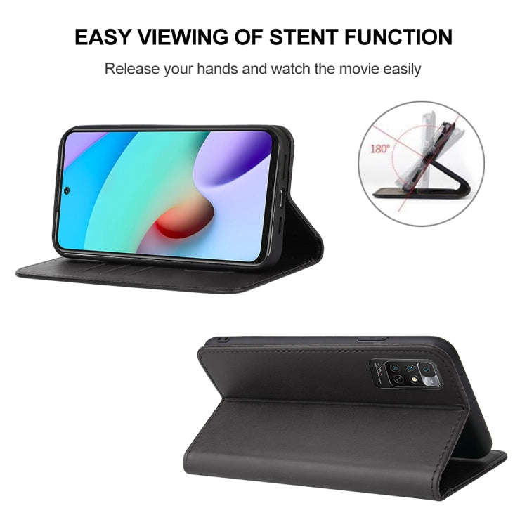 For Xiaomi Redmi Note 11 4G Magnetic Closure Leather Phone Case(Black)