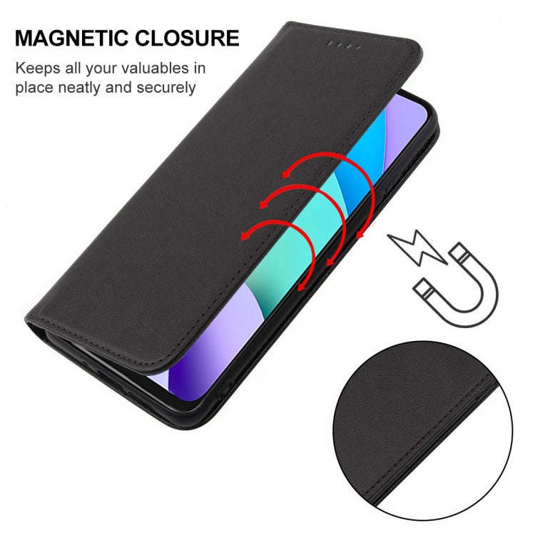 For Xiaomi Redmi Note 11 4G Magnetic Closure Leather Phone Case(Black)