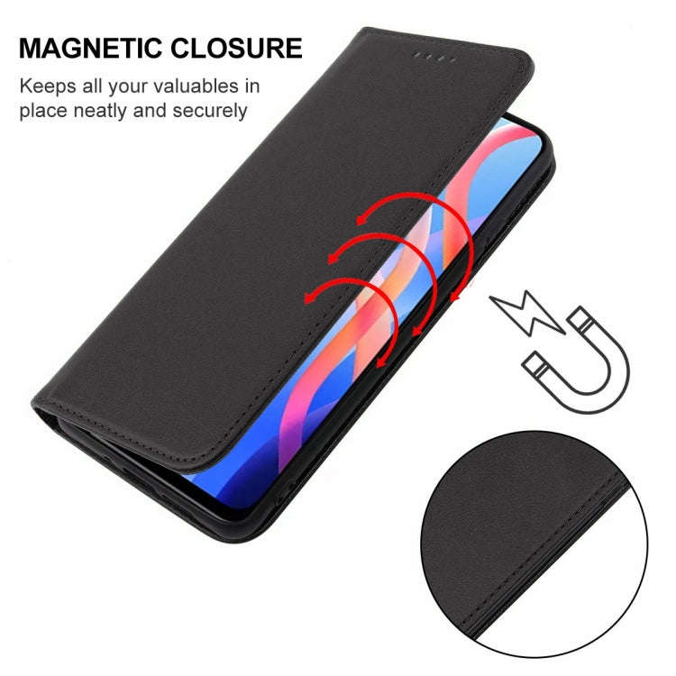 For Xiaomi Redmi Note 11T 5G Magnetic Closure Leather Phone Case(Black)